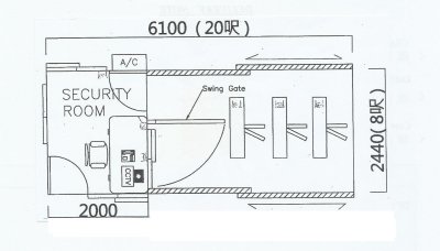 Security & Gate Pass Container Office