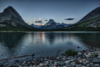 Swiftcurrent Lake at Many Glacier Hotel