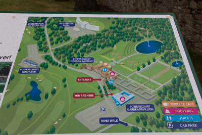 Map of Powerscourt Gardens