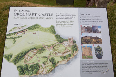 Map of Urquhart Castle