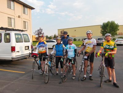 The Group before Rolling Out of Laurel the First Morning