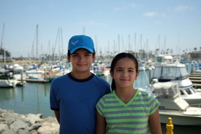 Kids at the harbor
