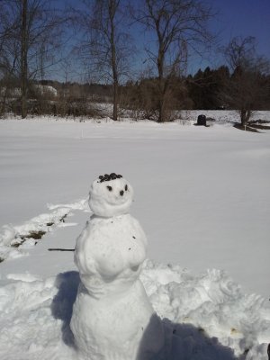 Snowm... er, snowwoman