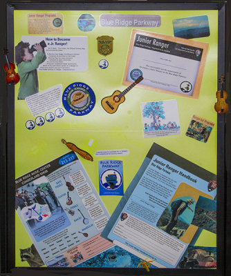 This Poster Was The Rendering By An Artist Of The Activities Along The Blue Ridge Parkway