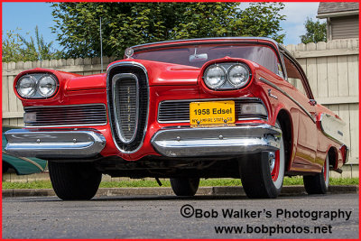 1958 Red Two Door Sedan