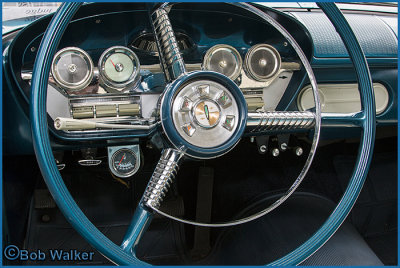 1958 Edsel Station Wagon's Steering Wheel & Dashboard