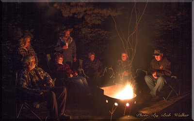 A Warm Campfire Scene 