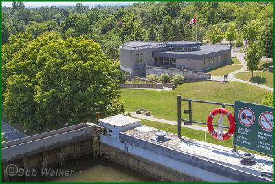 A View Of The Lift Lock Museum From The Tour Boat In The Lock