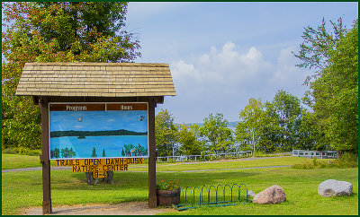 Just One Of The Nature Center's Trail Signs Overlooking The St. Lawrence River
