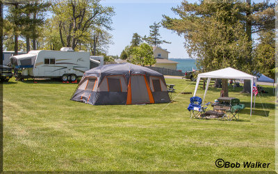 Tents And Rvs Camping Together