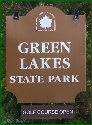 Park Entrance Sign By The Road