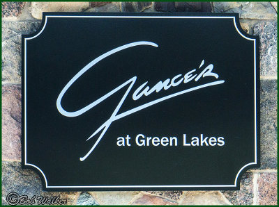 Sign At The Golf Club House Entrance