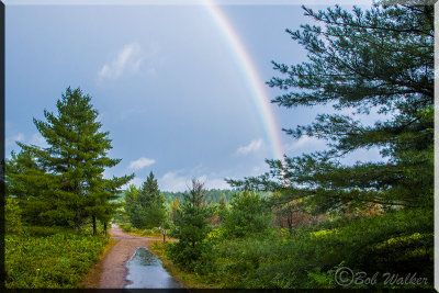 Rainbow As Seen From Along The Trail