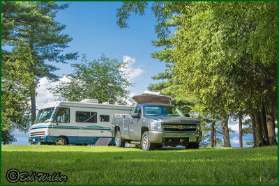 Camping Along The Shoreline And Using Solar Power 