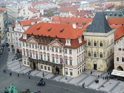 Old Town Square from the tower ...