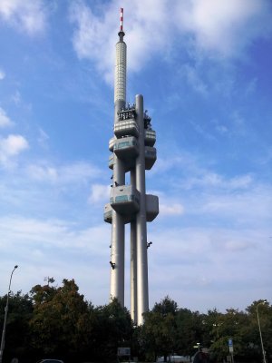 Transmitter with tower in Zizkov ..