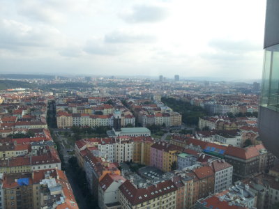 View of Prague from the tower ..
