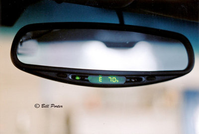 Auto Dimming Review Mirrow w/Compass & Temperature