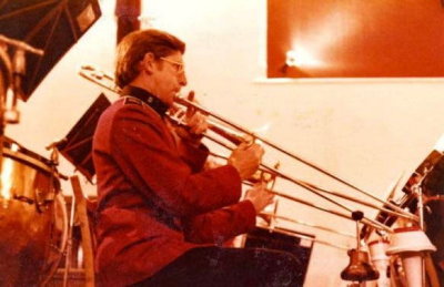 1990 (11) - Burton Citadel Band Centenary - Bandsman Eddie Edmands on Trombone