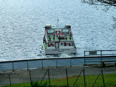 CRUISE LOCH LOMOND - LOMOND PRINCESS Leaving Inversnaid Hotel, Loch Lomond