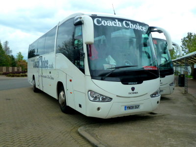 COACHCHOICE of Bilston, Wolverhampton (YN08 DGF) @ Gretna Green, Scotland