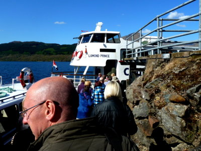 Inversnaid Holiday - Boarding Lomond Prince for Inveruglas