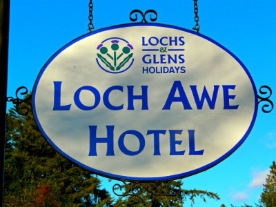 Loch Awe Hotel sign