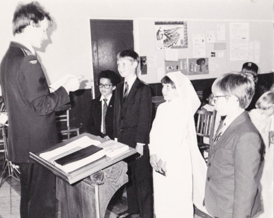 1979 Circa - Andrew McCombe taking Sunday School @ Burton on Trent
