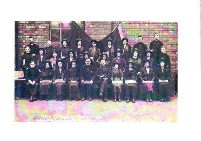 1920s Burton Citadel Songsters outside Brook Street Hall