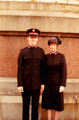 1983 (03) - May - Newly Commissioned Andrew McCombe & Beverley Hughes Taken Outside The Albert Hall