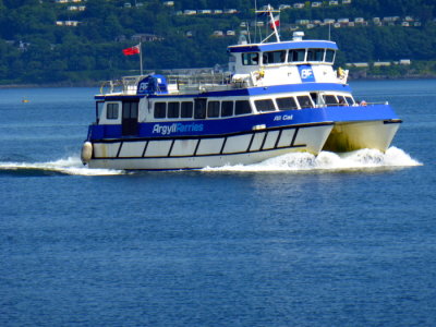 ARGYLE FERRIES - ALI CAT approaching Dunoon, Scotland