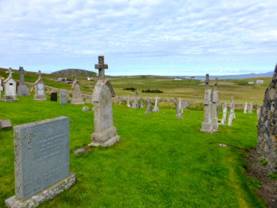 (340) Isle of Barra View - St Barr's (Kilbar) Church, Bayherivagh, Northbay