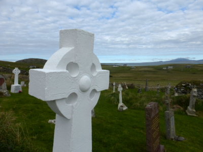 (344) Isle of Barra View - St Barr's (Kilbar) Church, Bayherivagh, Northbay