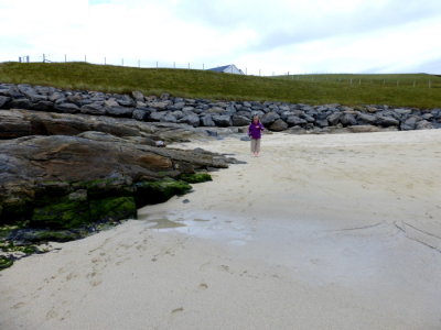 (380) Isle of Barra Beach Hotel View - Tangasdale Beach