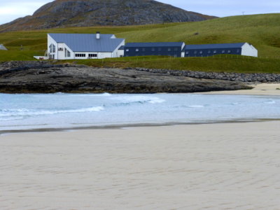 (397) Isle of Barra Beach Hotel View - Tangasdale Beach
