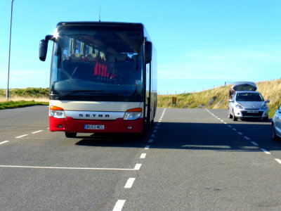 (487) Our Coach (BU53 MCL) @ Borve, Isle of Berneray wating for Ferry to Leverburgh , Isle of Harris