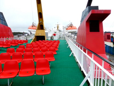 (748) Onboard CALMAC - ISLE OF LEWIS @ Stornoway, Isle of Lewis - Outside Top Deck