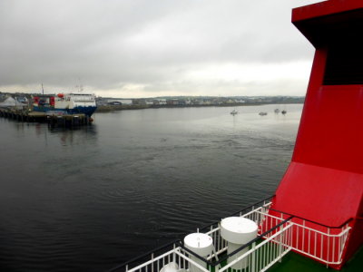 (755) Onboard CALMAC - ISLE OF LEWIS leaving Stornoway, Isle of Lewis