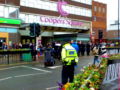 2013-03-21-22 Chalk Farm Band Marching to Open Air in Coopers Square