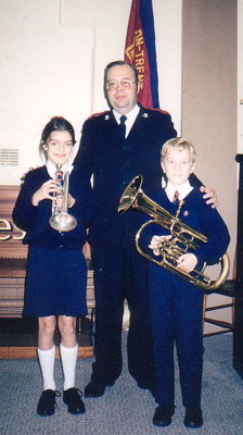 1994 - Commissioning of New YP Band members Ben Stokes & Fiona Smith with YP Bandleader Peter Dukes