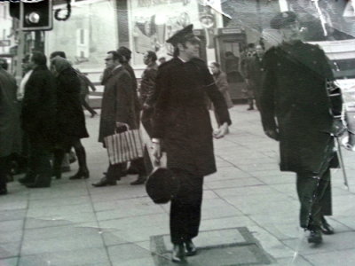 1971 - Joseph & Howard Smith walking back after carol playing @ Christmas