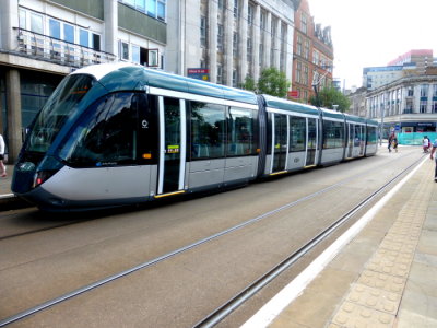 216 (2014) Alstom Citadis 302 @ Old Market Square