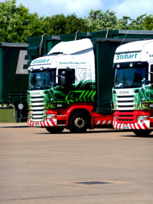 M445 - PX59 BYY - Lola Teresa + M326 - PX06 CMO - Michaela Jane @ Stobart Depot Carlisle