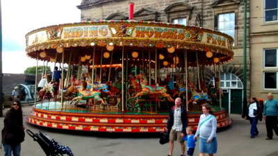 HOWARD BROS FUN FAIR (2) - STEAM GALLOPERS - (OIL 3626) @ Crich Tram Museum