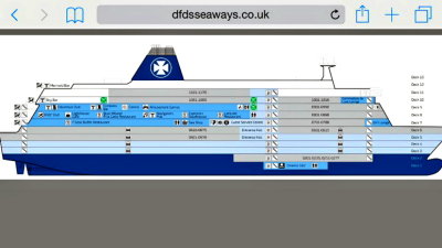 King Seaways - Deck Plan on board