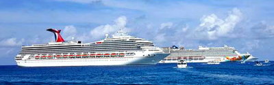 CARNIVAL CONQUEST (2002) + NCL Getway @ Grand Cayman