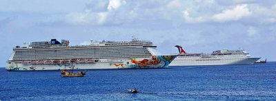 NORWEGIAN GETAWAY (2014) + CARNIVAL PARADISE @ Grand Cayman
