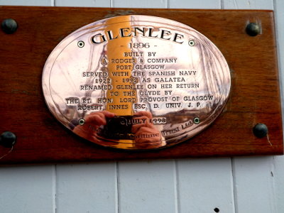 HISTORIC SHIPS REGISTER Glenlee (Ships Plate) @ Riverside Museum, Glasgow