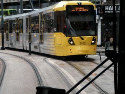 3102 (2016) Bombardier M5000 Flexity Swift @ Market Street