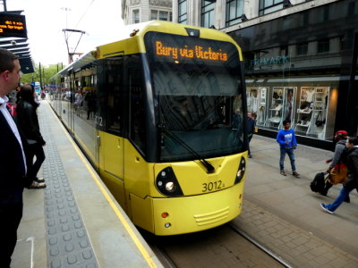 3012 (2016) Bombardier M5000 Flexity Swift @ Market Street